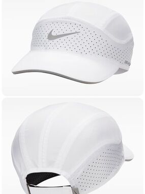 NWT size S/M unisex White Performance Fly Perforated Cap